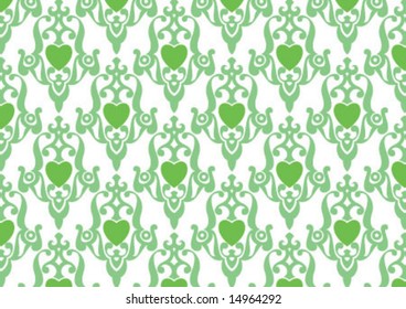 Ottoman style wallpaper pattern and shape