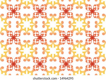 Ottoman style wallpaper pattern and shape