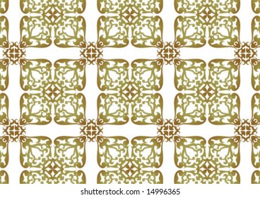 Ottoman style wallpaper pattern and shape