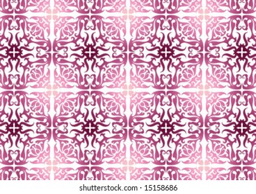 Ottoman style wallpaper pattern and shape