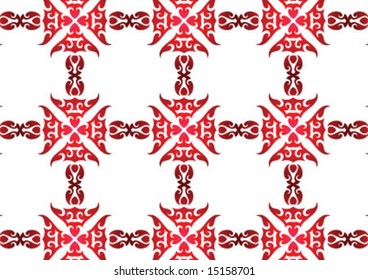 Ottoman style wallpaper pattern and shape