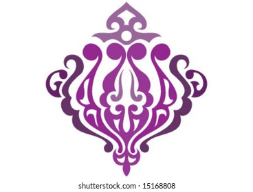 Ottoman style wallpaper pattern and shape