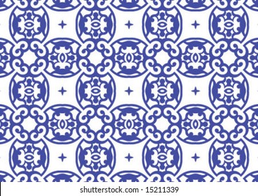 Ottoman style wallpaper pattern and shape