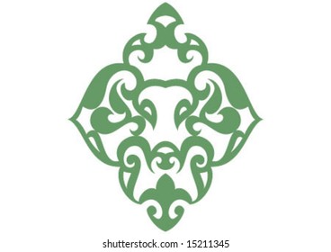 Ottoman style wallpaper pattern and shape