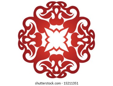 Ottoman Style Wallpaper Pattern Shape Stock Vector (Royalty Free ...