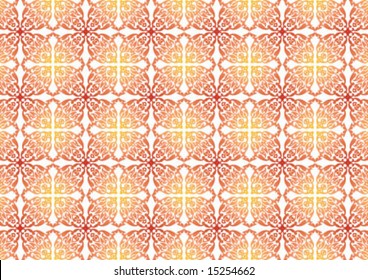 Ottoman style wallpaper pattern and shape