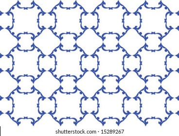 Ottoman style wallpaper pattern and shape