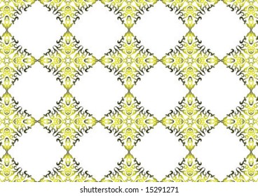 Ottoman style wallpaper pattern and shape