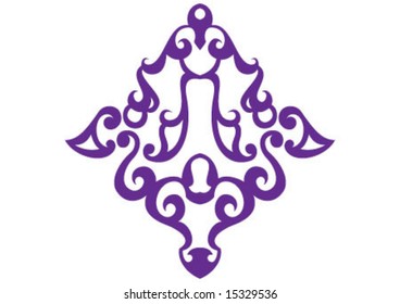 Ottoman style wallpaper pattern and shape
