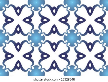 Ottoman style wallpaper pattern and shape