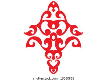 Ottoman style wallpaper pattern and shape