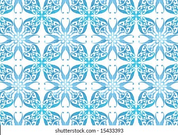 Ottoman style wallpaper pattern and shape