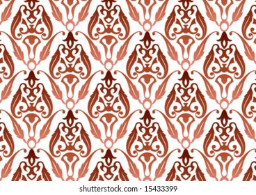 Ottoman style wallpaper pattern and shape