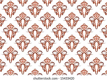 Ottoman style wallpaper pattern and shape