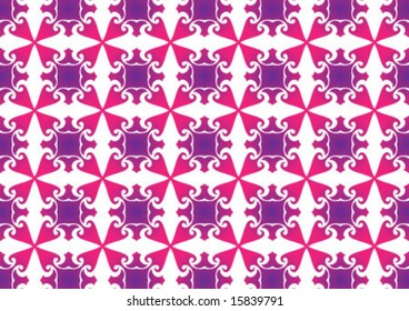 Ottoman style wallpaper pattern and shape