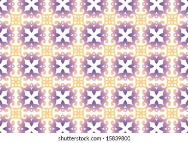 Ottoman style wallpaper pattern and shape