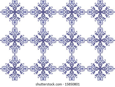 Ottoman style wallpaper pattern and shape