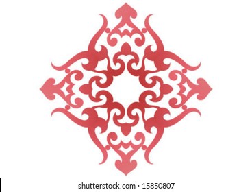 Ottoman style wallpaper pattern and shape