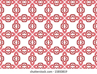 Ottoman style wallpaper pattern and shape