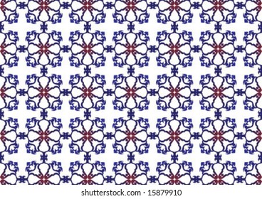 Ottoman style wallpaper pattern and shape