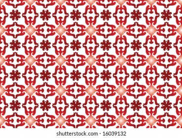 Ottoman style wallpaper pattern and shape