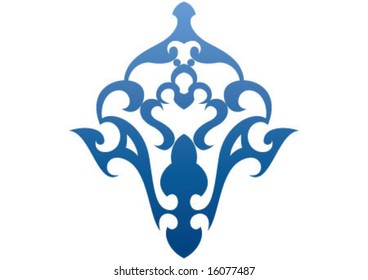 Ottoman style wallpaper pattern and shape