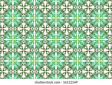 Ottoman style wallpaper pattern and shape