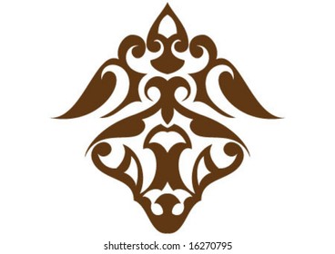 Ottoman style wallpaper pattern and shape