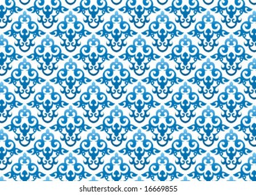 Ottoman style wallpaper pattern and shape
