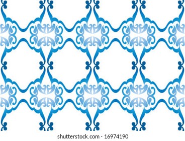 Ottoman style wallpaper pattern and shape