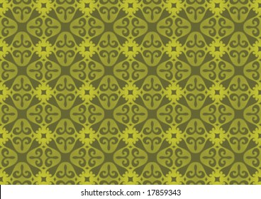 Ottoman style wallpaper pattern and shape