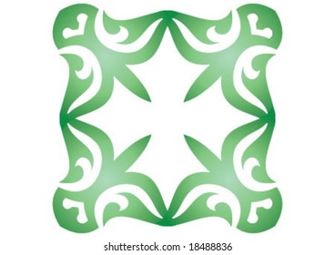 Ottoman style wallpaper pattern and shape