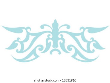 Ottoman style wallpaper pattern and shape