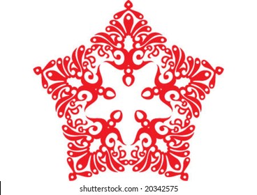 Ottoman style wallpaper pattern and shape