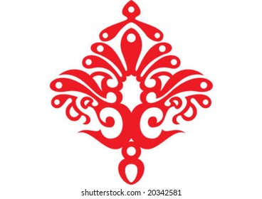 Ottoman style wallpaper pattern and shape