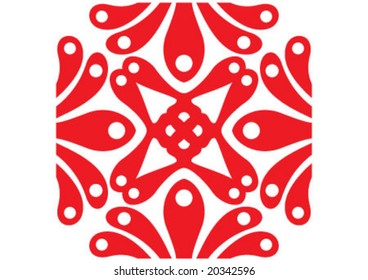 Ottoman style wallpaper pattern and shape