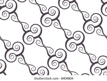 Ottoman style wallpaper pattern and shape