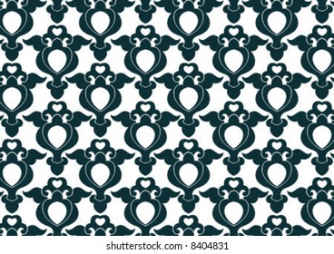 Ottoman style wallpaper pattern and shape