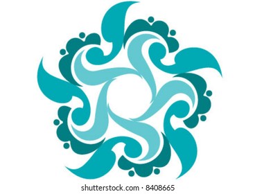 Ottoman style wallpaper pattern and shape