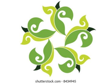 Ottoman style wallpaper pattern and shape
