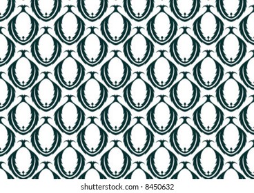 Ottoman style wallpaper pattern and shape