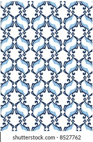 Ottoman style wallpaper pattern and shape