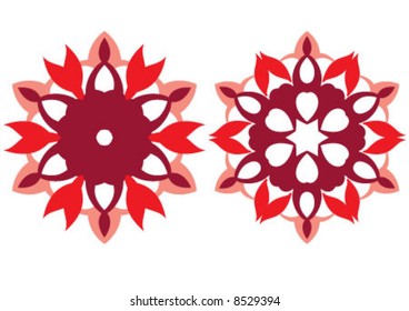 Ottoman style wallpaper pattern and shape