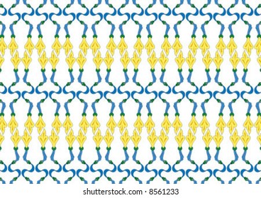 Ottoman style wallpaper pattern and shape