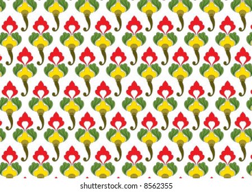 Ottoman style wallpaper pattern and shape