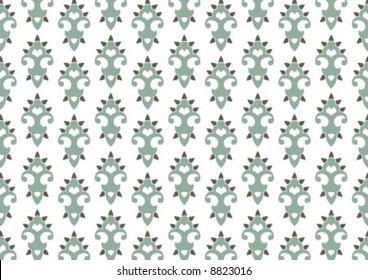 Ottoman style wallpaper pattern and shape