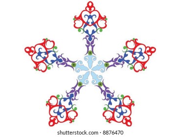 Ottoman style wallpaper pattern and shape
