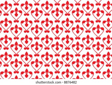 Ottoman style wallpaper pattern and shape