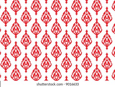 Ottoman style wallpaper pattern and shape