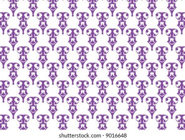 Ottoman style wallpaper pattern and shape